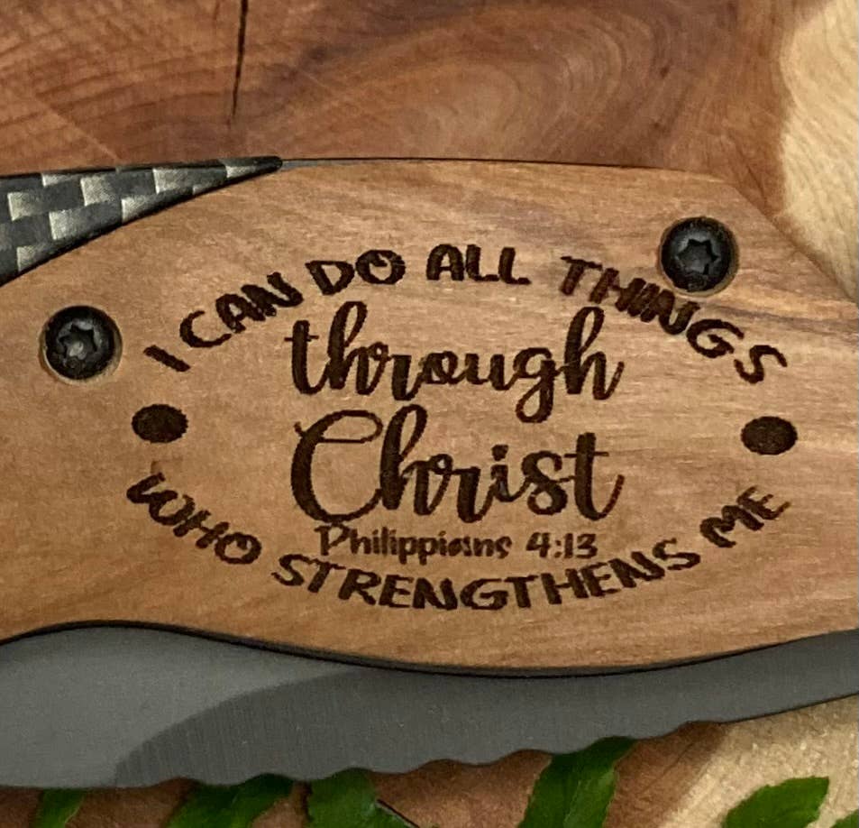 I Can Do All Things Thru Christ Knife