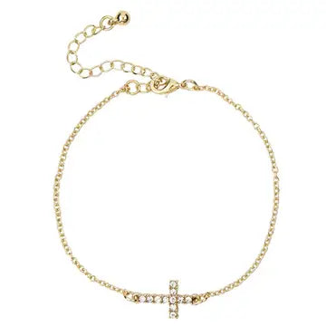DIAMOND CROSS: BRACELET