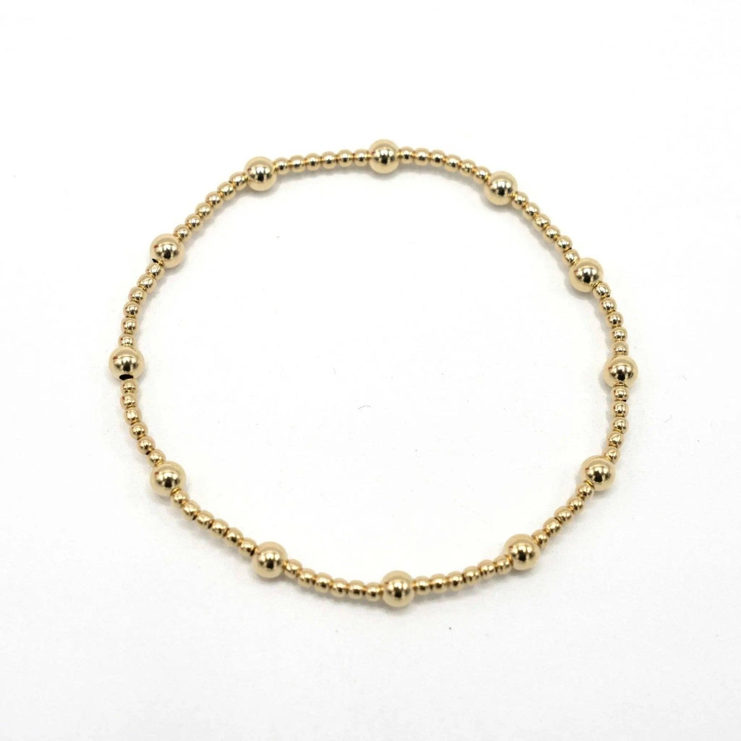 Malibu 2x4 14k Gold filled Beaded Bracelet