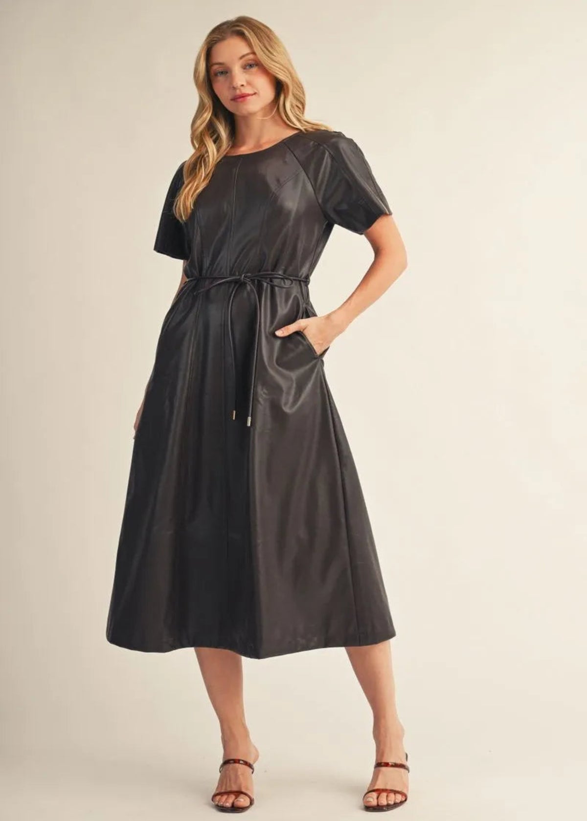 JAYLEE DRESS - BROWN