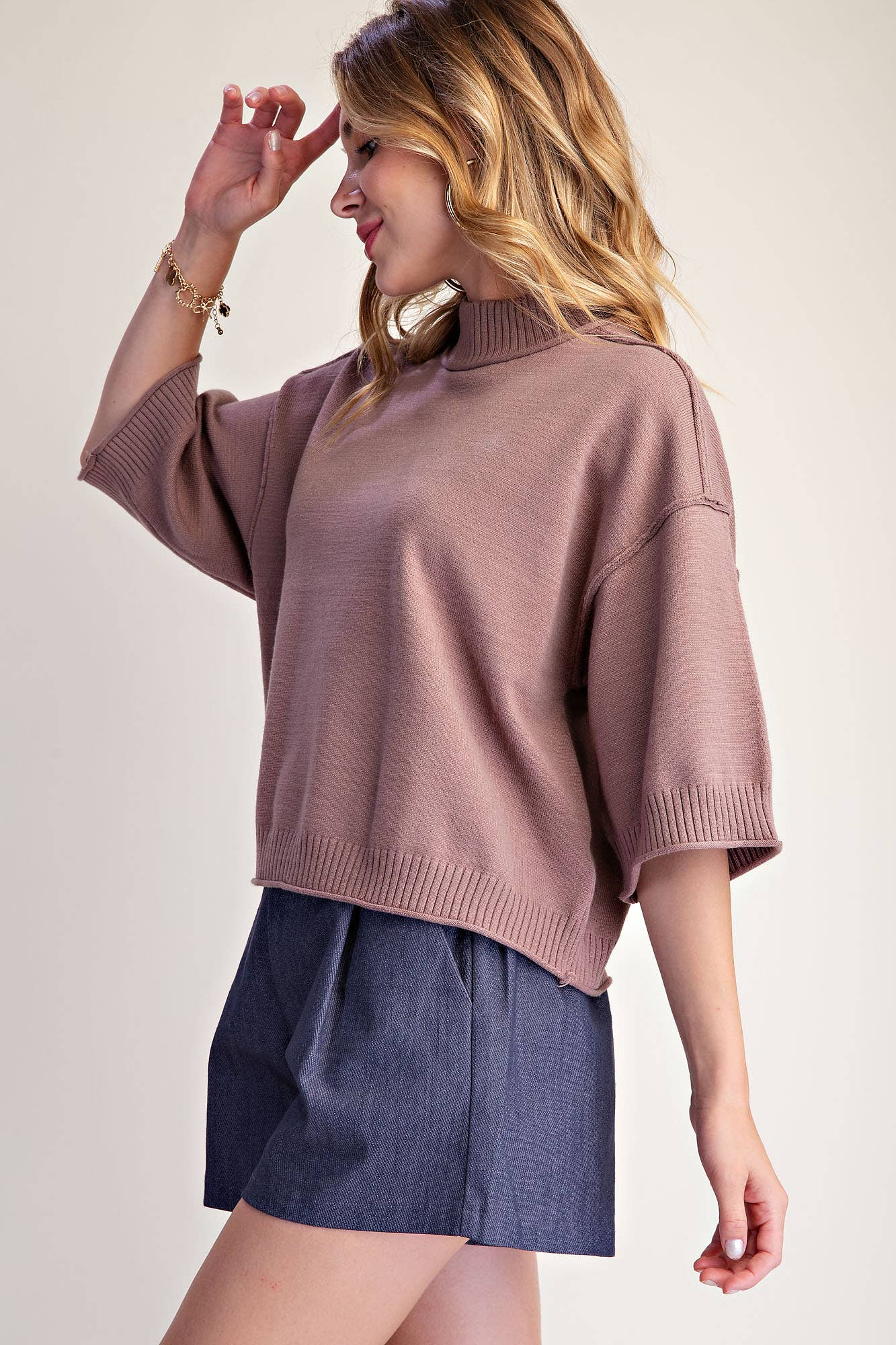 CARTER MOCK NECK SWEATER