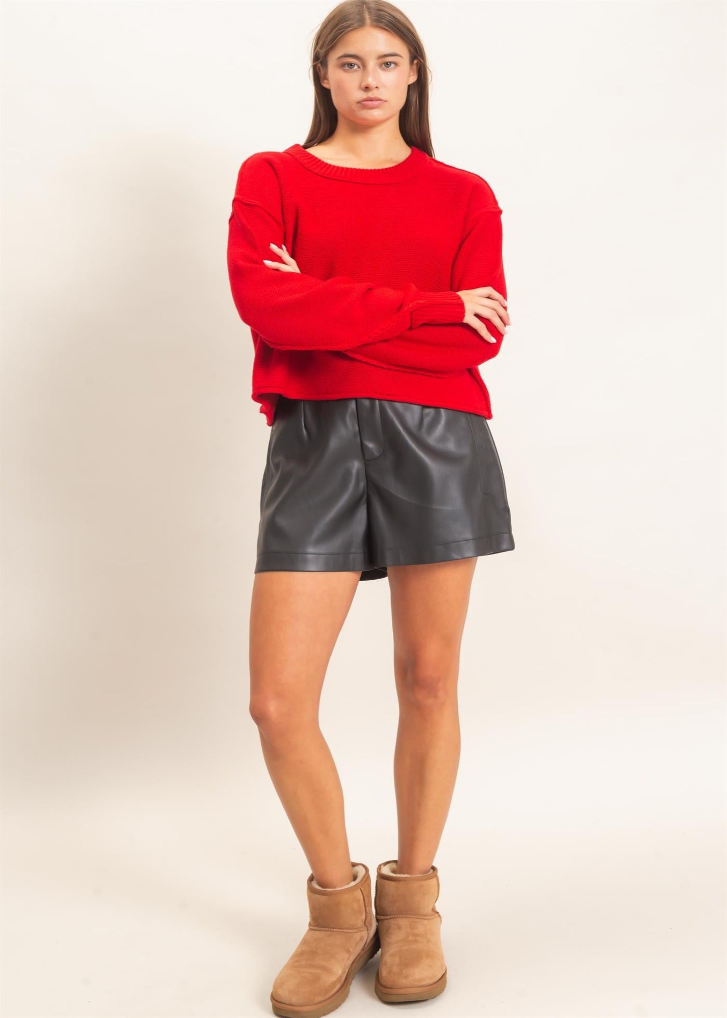 ASHTYN SWEATER - RED