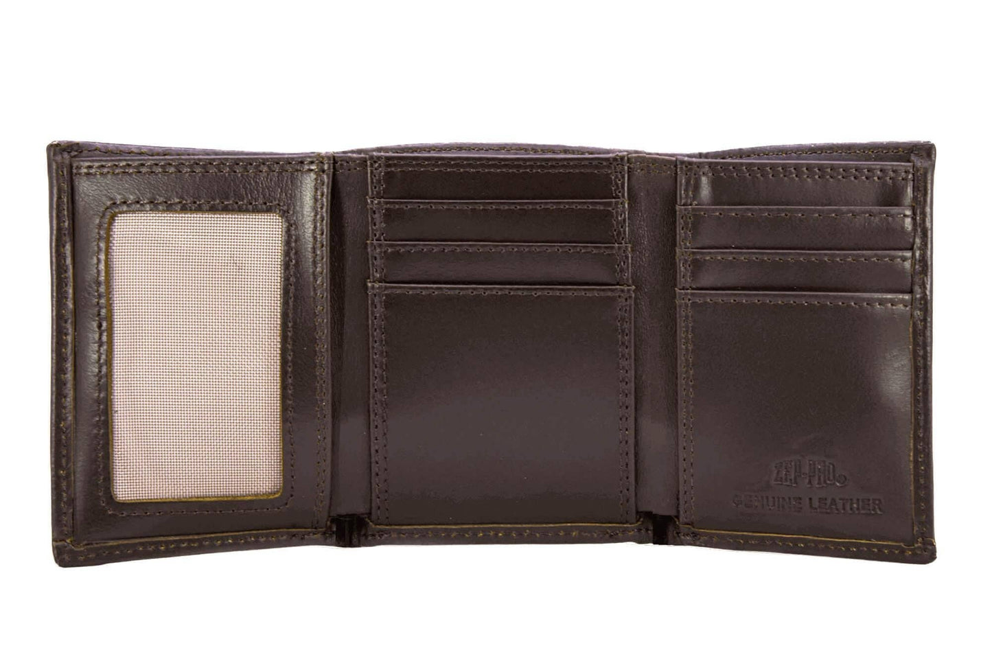 Shotshell Men's Trifold Old School Camo Leather Wallet.