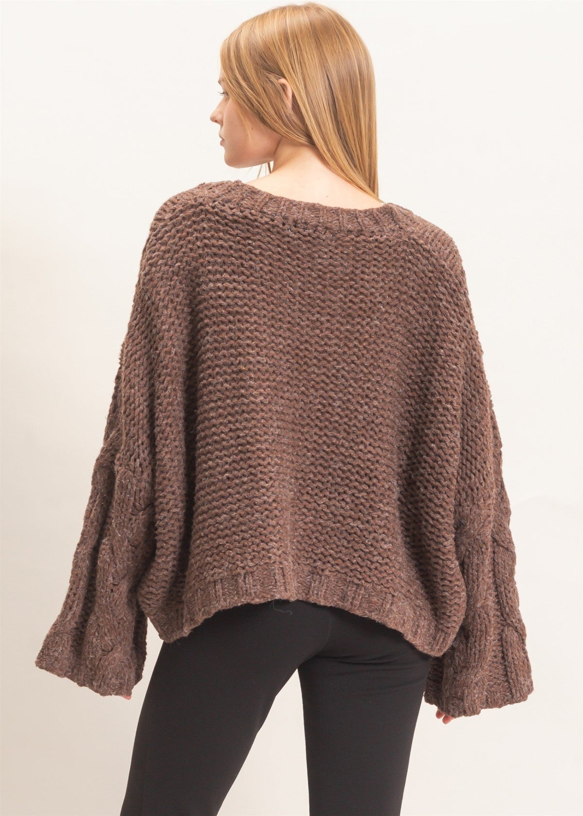 BAILEY SWEATER - BROWN