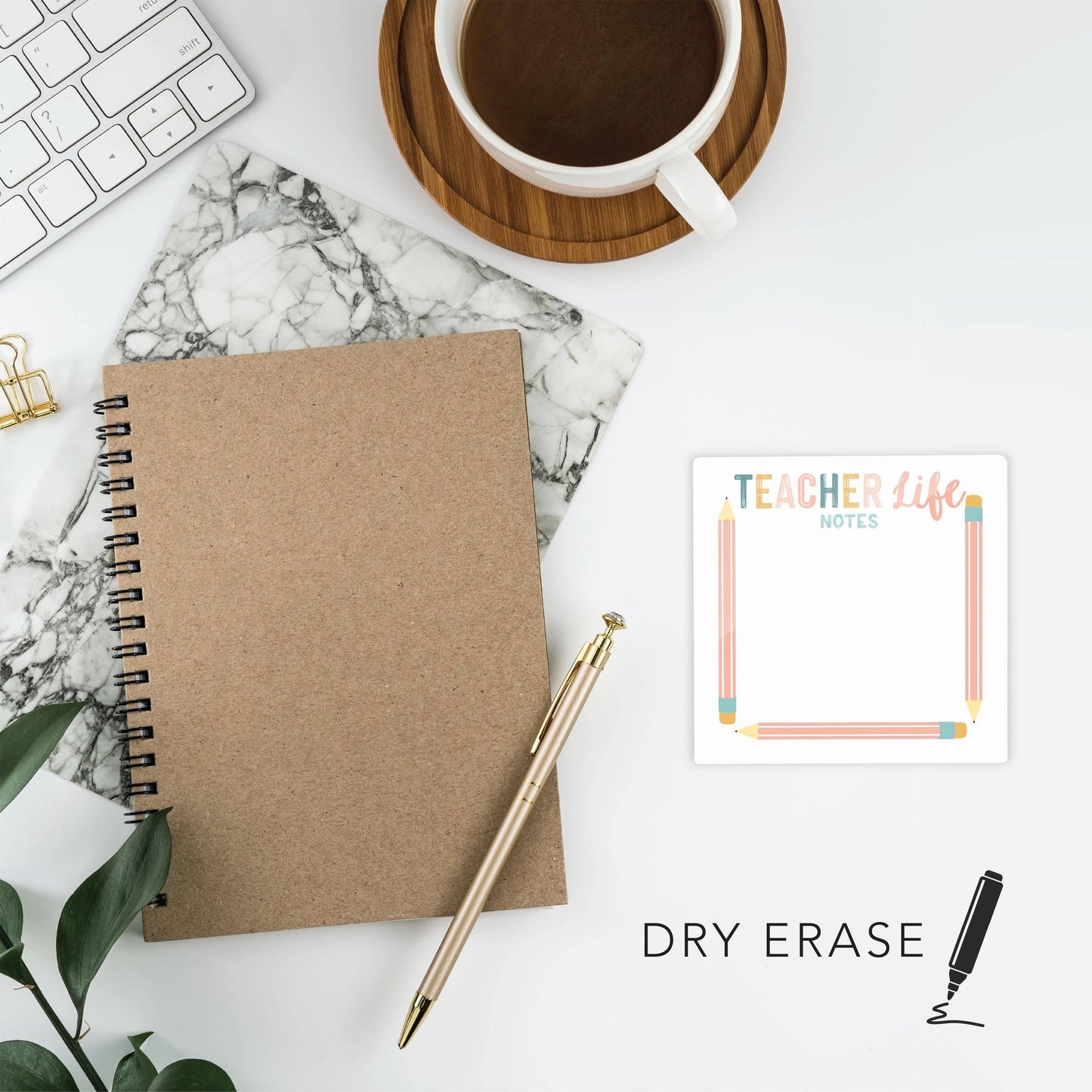 Pastel Teacher Life Notes | 4x4