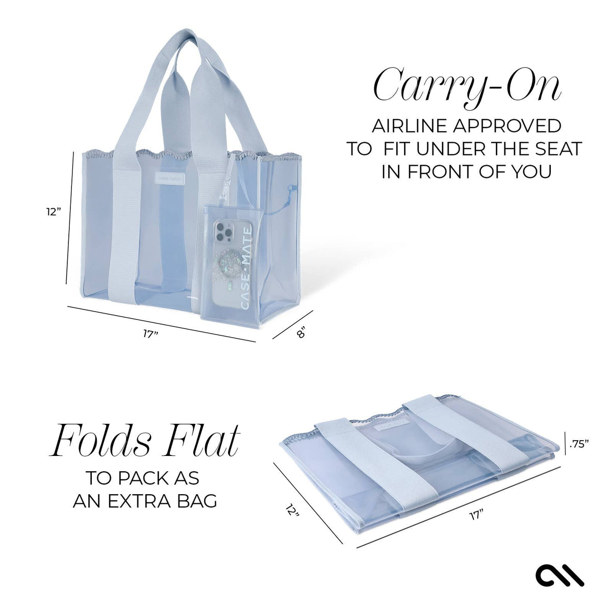 Case-Mate Carolina Blue Crochet Jelly Tote Bag (Classic)