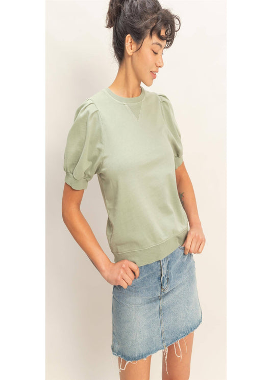 MAYA TOP - SAGE GREEN