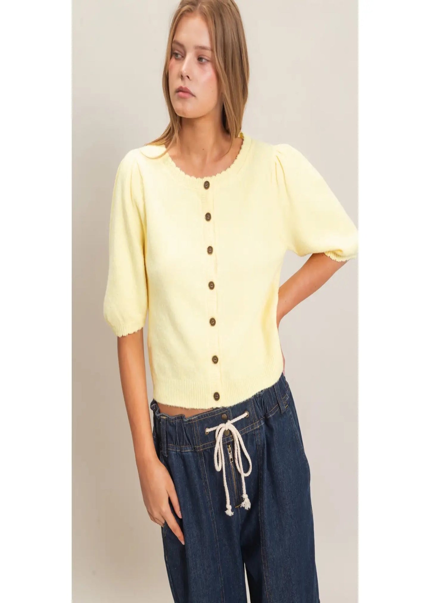 SARA TOP - YELLOW