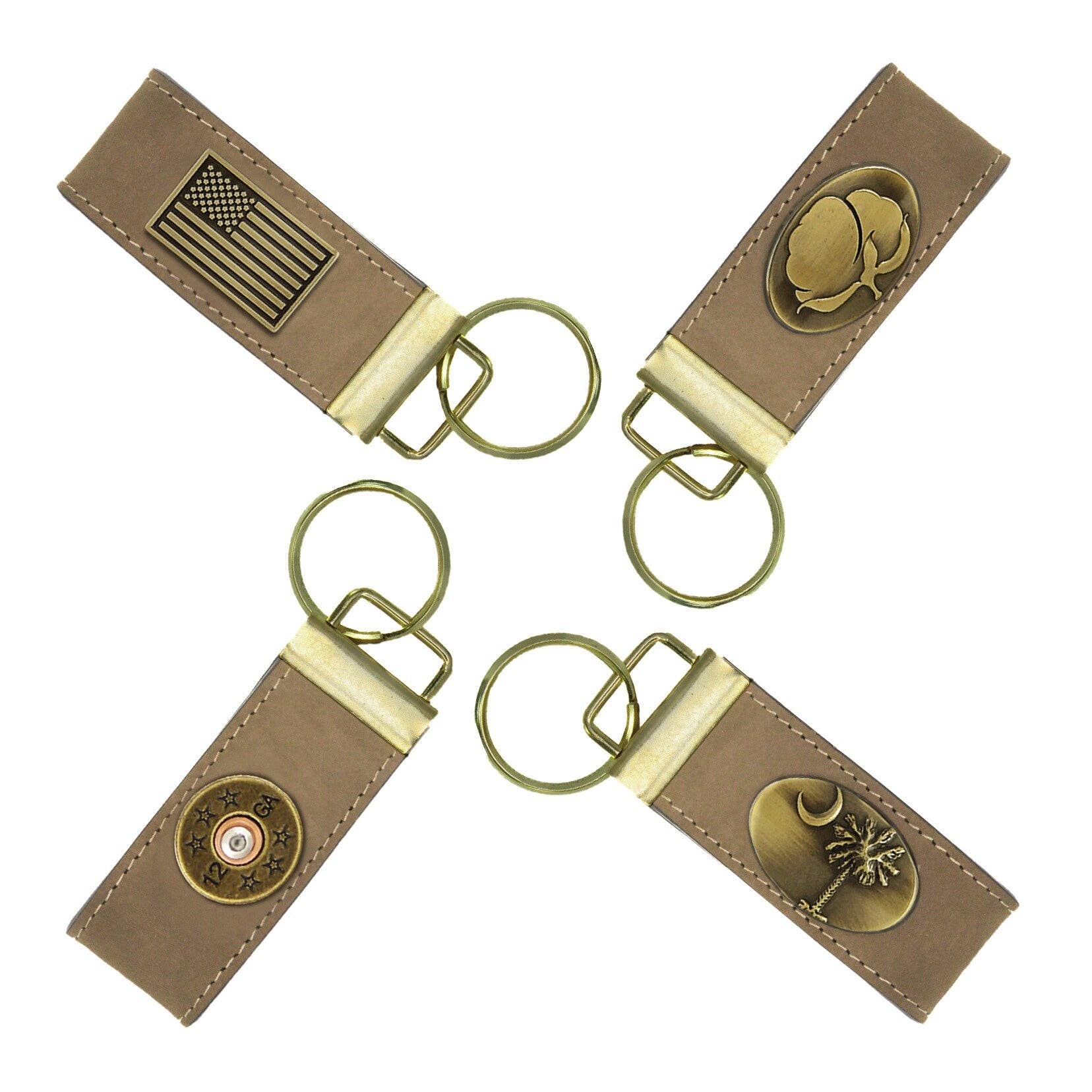 Leather Loop Key Fob. Crazyhorse Full Grain Leather With Antique Brass ...