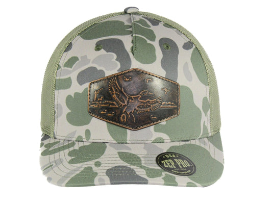 OLD SCHOOL LODEN CAMO HAT- MALLARD
