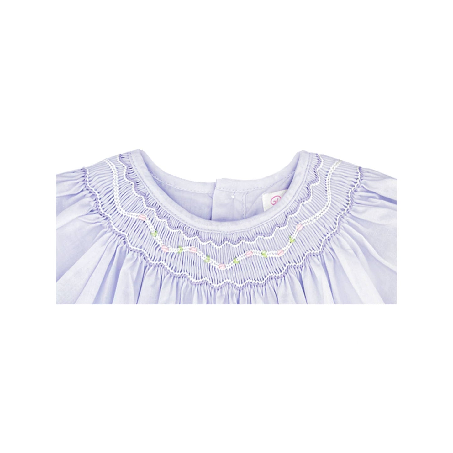Smocked Daygown with Voile Insert
