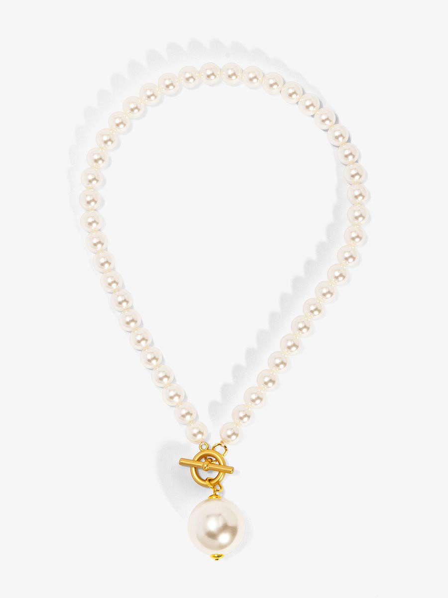 Pearl Pendant Collar Necklace