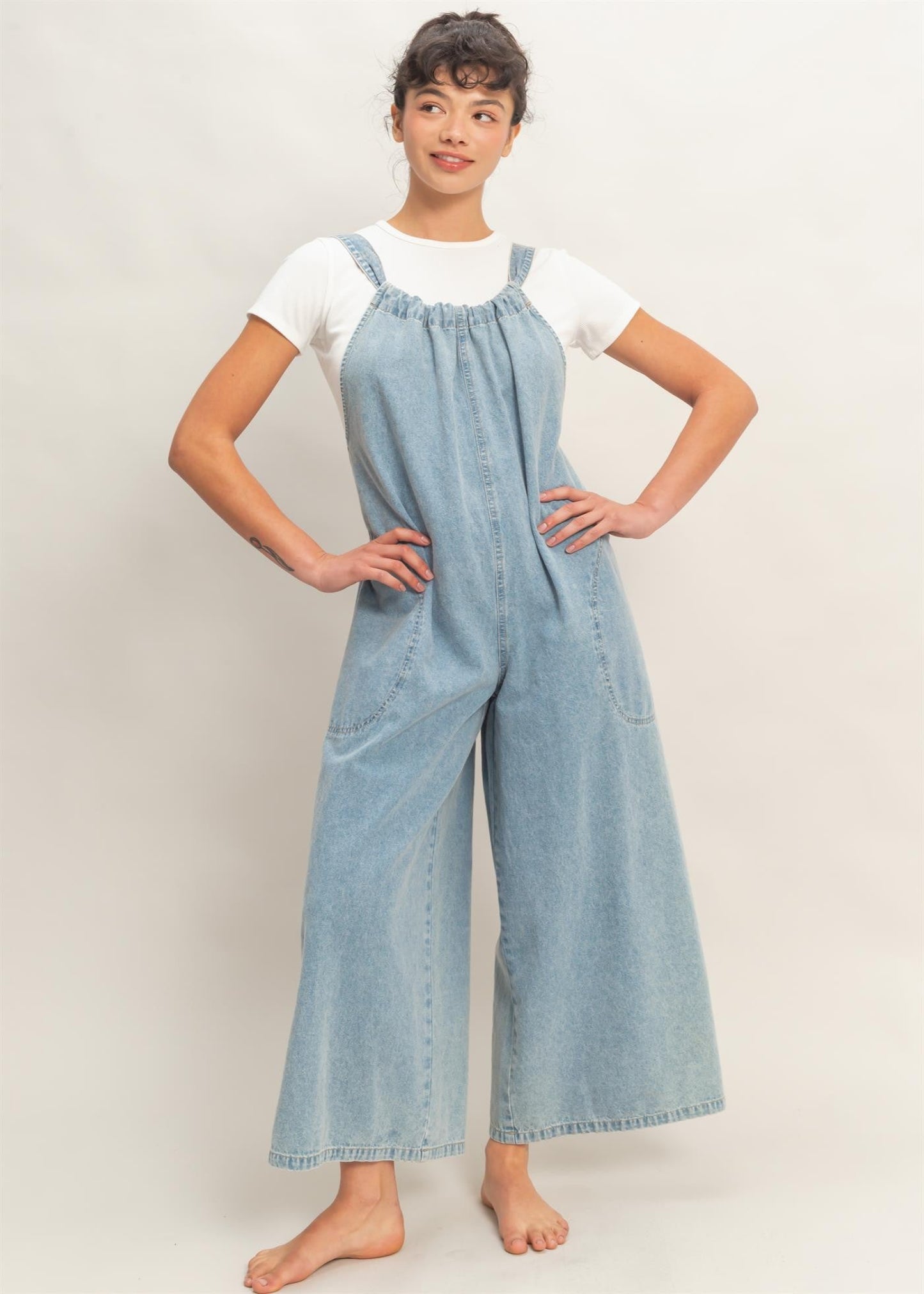 MASIE JUMPSUIT - LIGHT BLUE