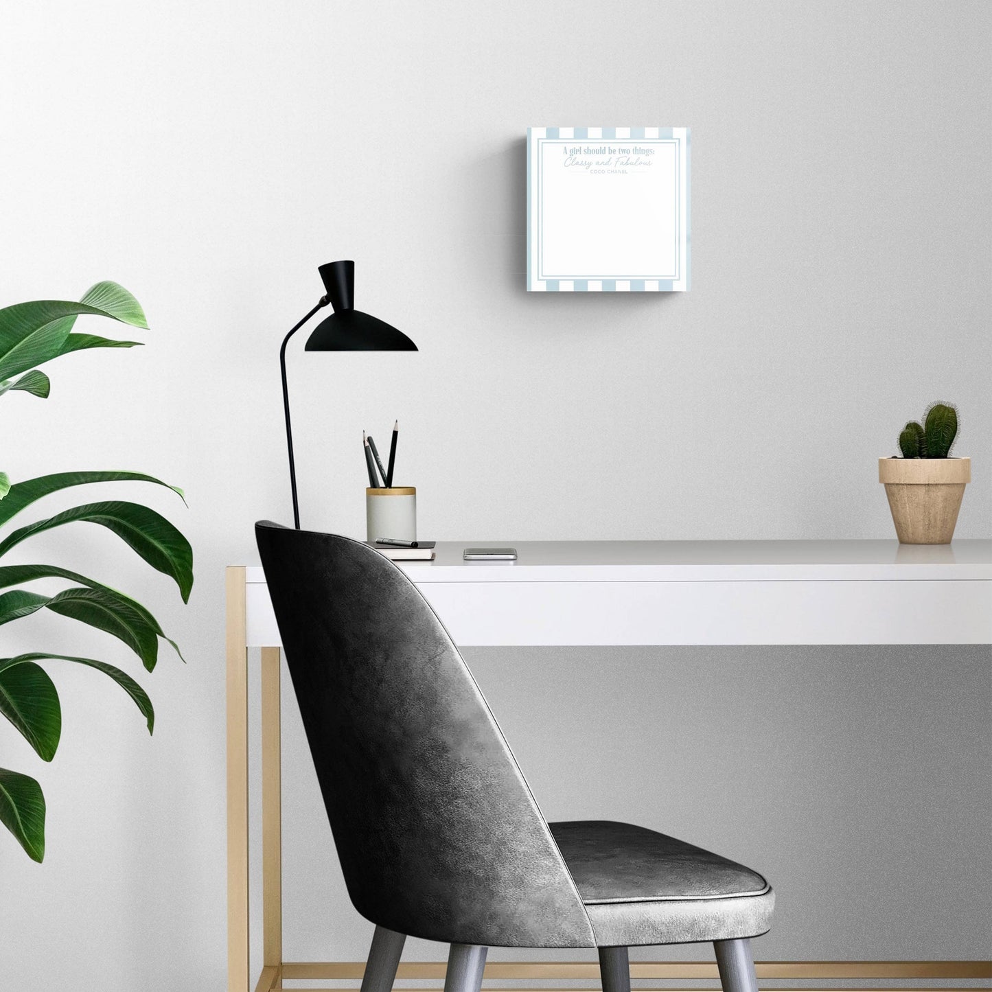 Dry Erase Glass Marker Board, Wall Decor, Gift for Women
