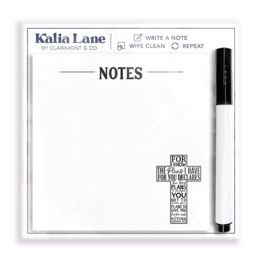 Graduation Gifts, 4x4 Dry Erase Desk Tile with Marker, Cross