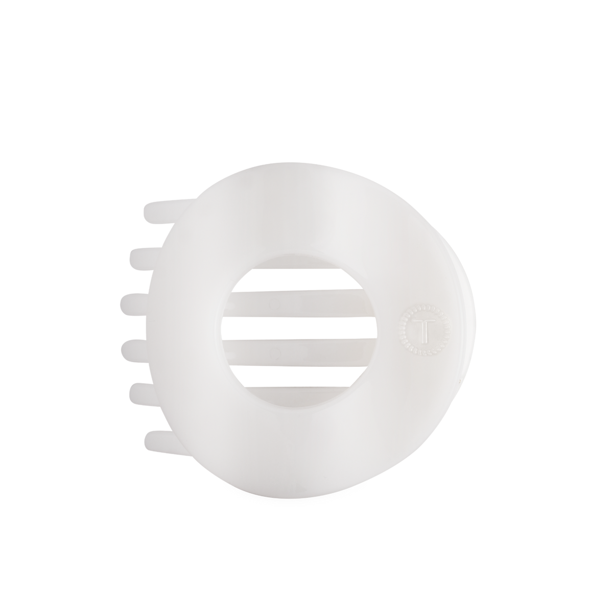 Coconut White | Large | Flat Circle Hair Clip