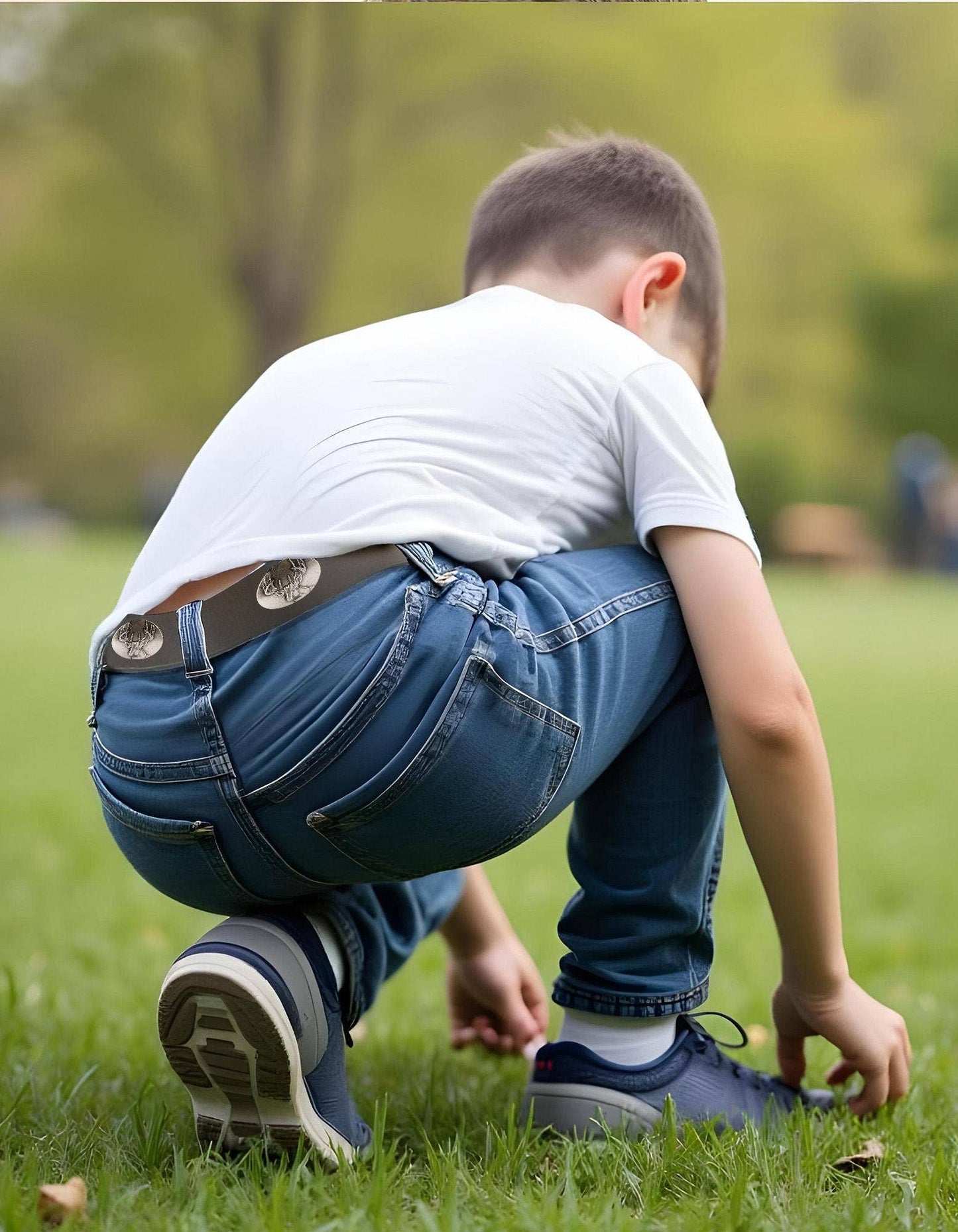 Buck Kids Leather Brown Belt - Youth Sizes