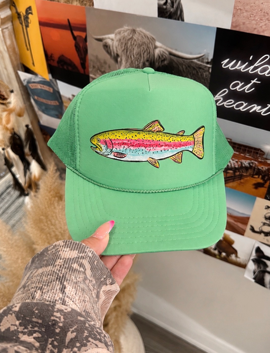 Trout - Cactus Green Foam Trucker Cap