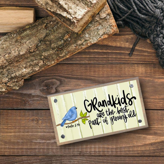 Grandkids are the Best Driftwood Happy Block