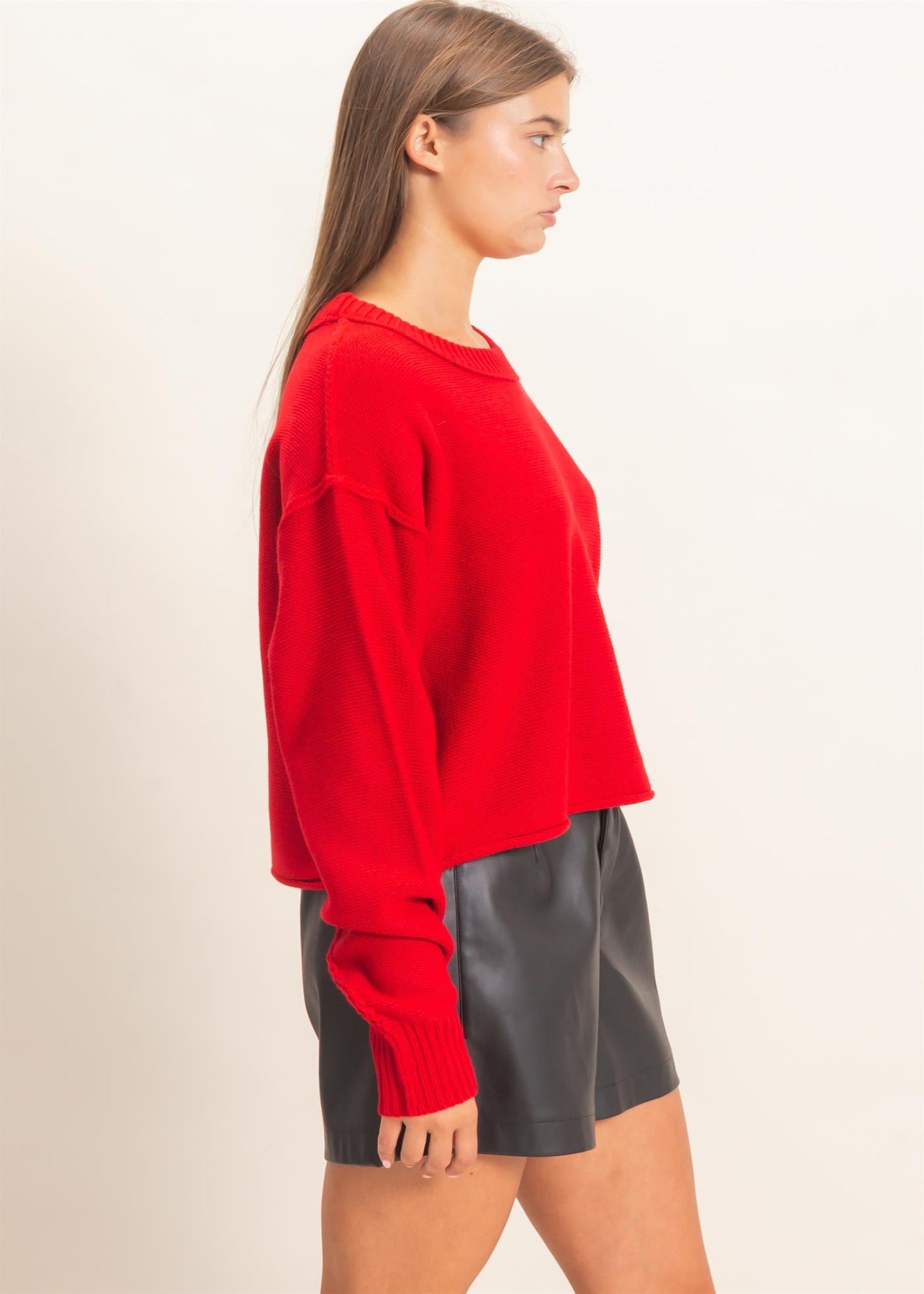 ASHTYN SWEATER - RED
