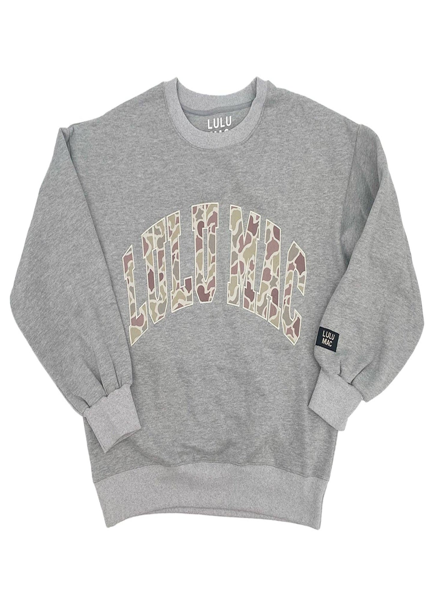 CAMO SWEATSHIRT - LIGHT GREY