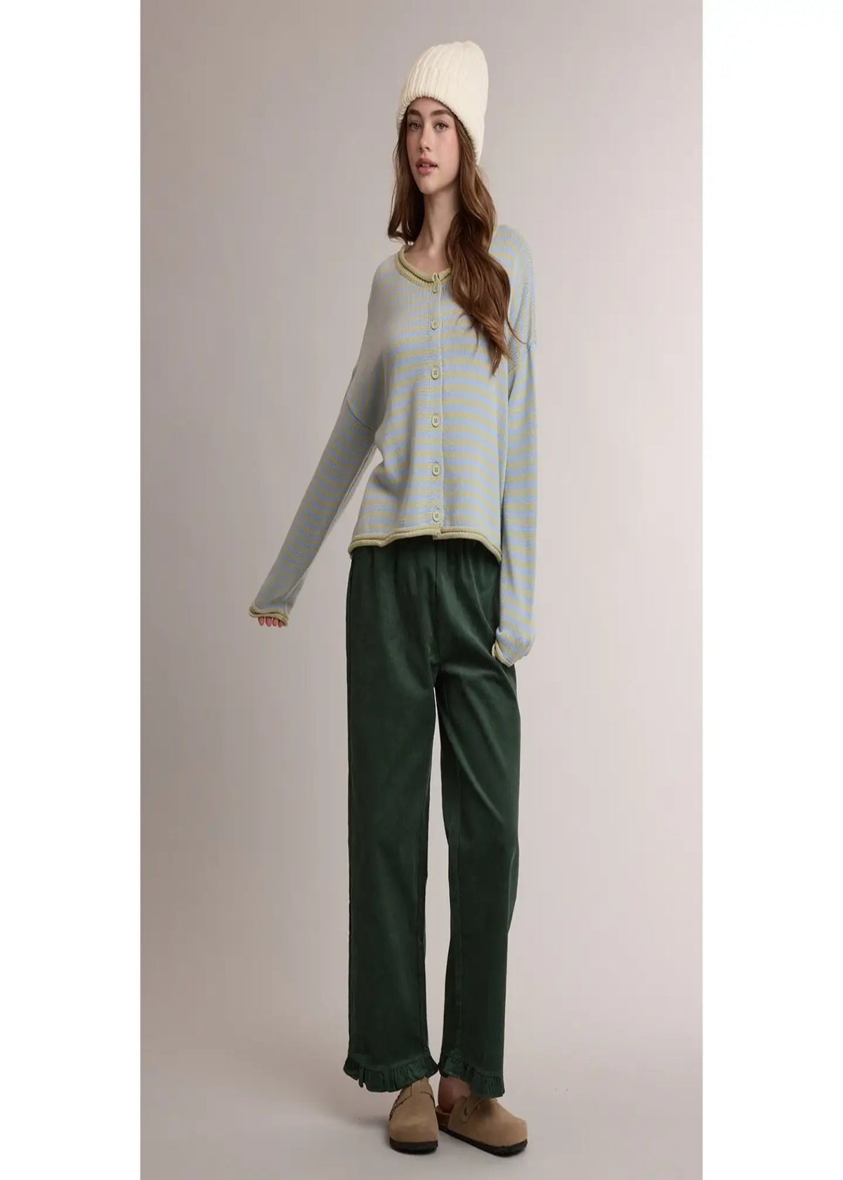 ELLIS SWEATER - SAGE/BLUE