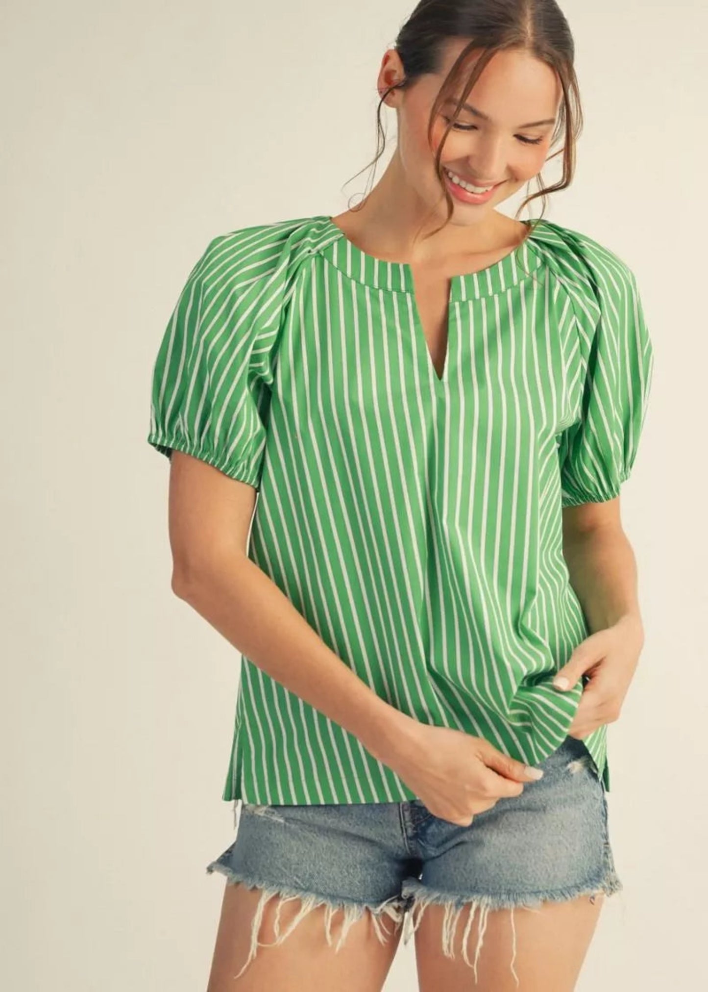 KELLY TOP - KELLY GREEN