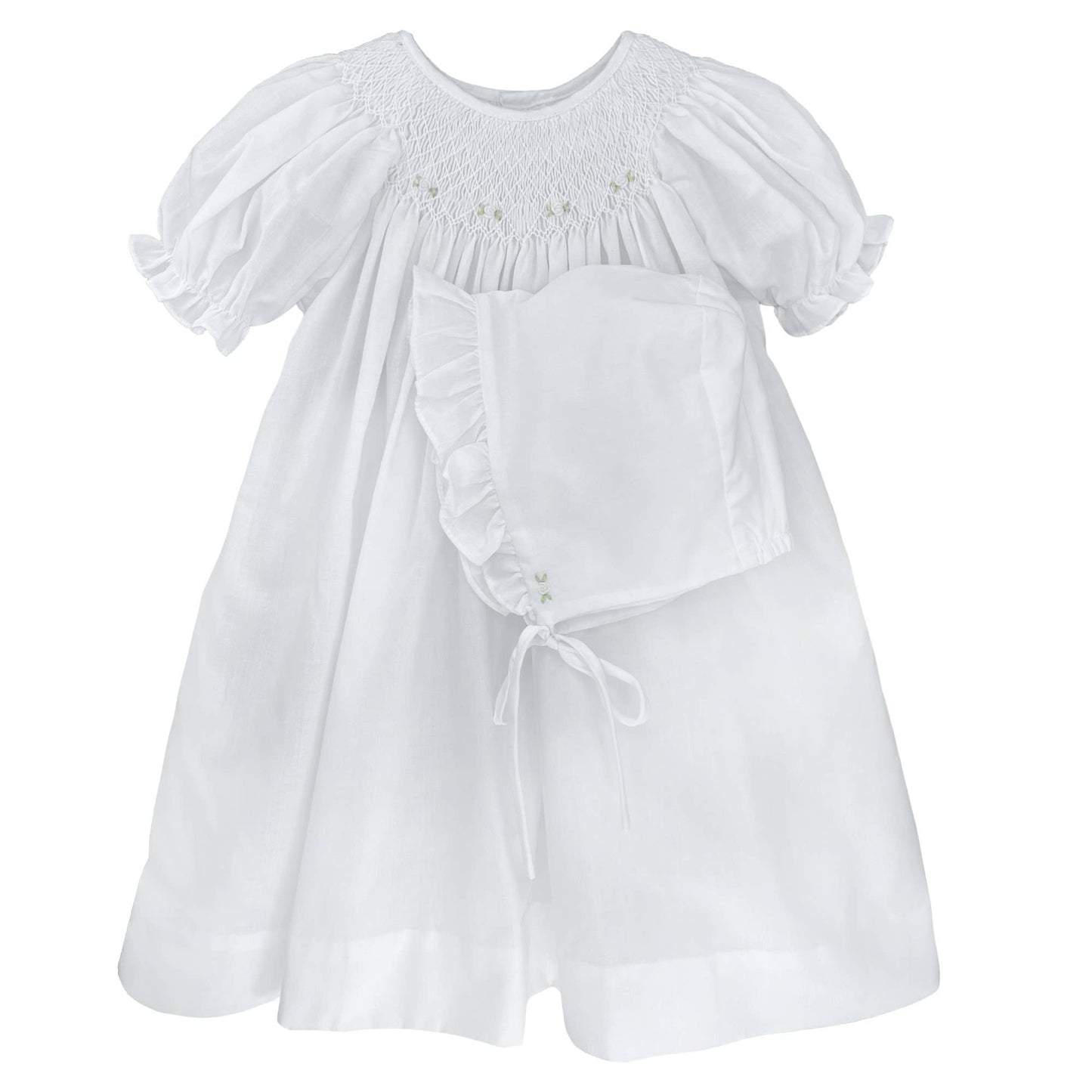 Smocked Daygown with Raglan Embroidery