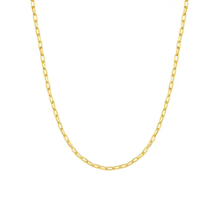 Add A Charm Paperclip Chain Necklace - Gold