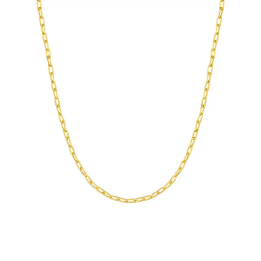 Add A Charm Paperclip Chain Necklace - Gold