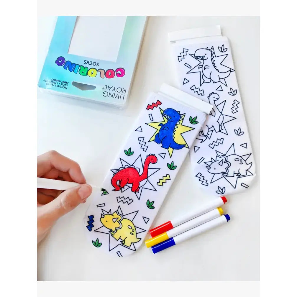 ANKLE SOCKS - DIY COLORING KIT - MERMAID QUEEN