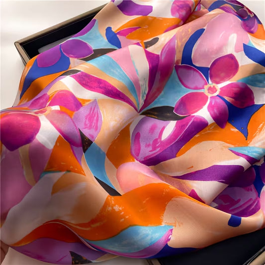 MULTICOLOR SILK SCARF