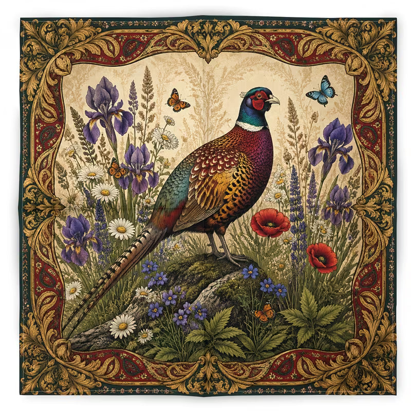 COLORFUL PHEASANT SCARF