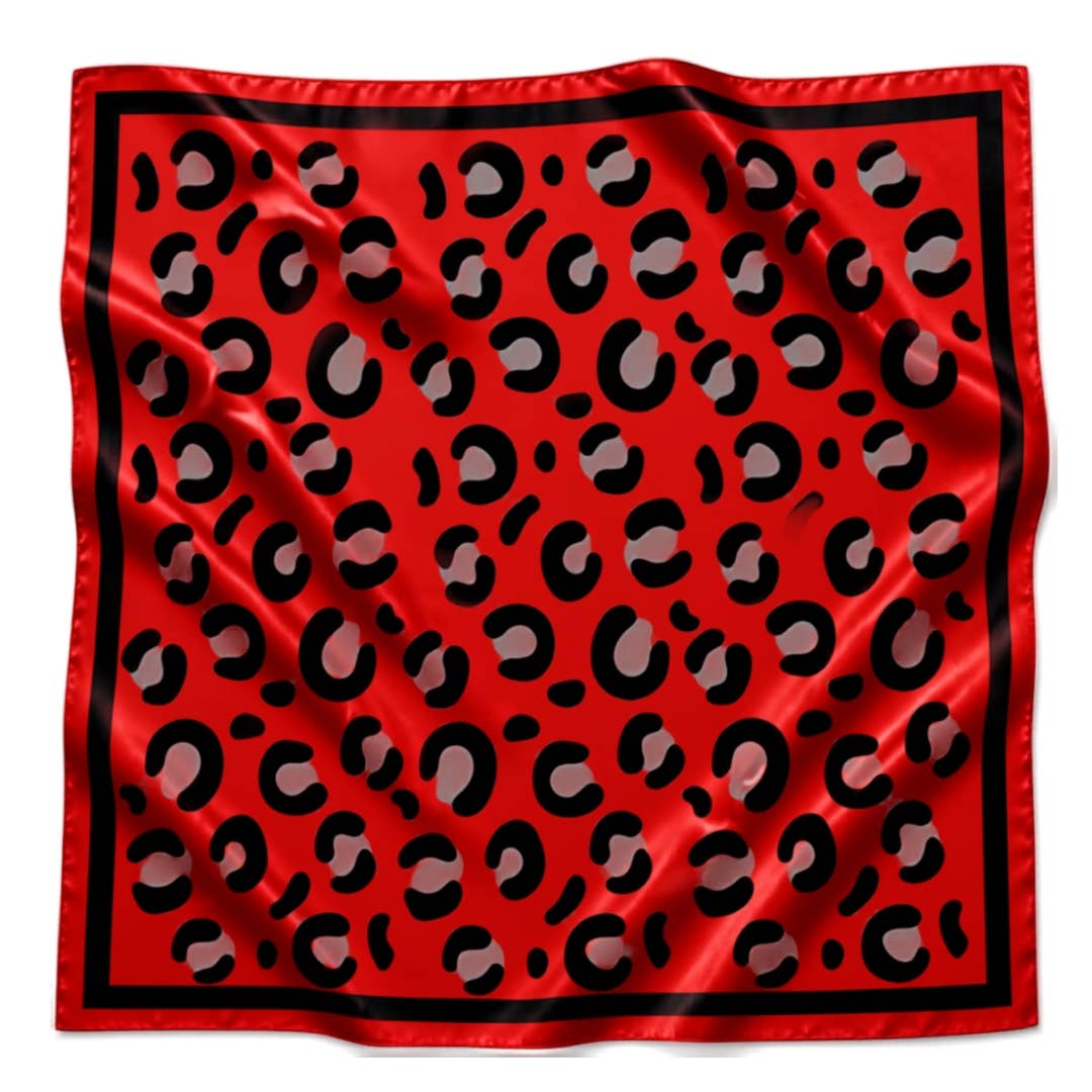22" Red & Black Gameday Bandana Scarf