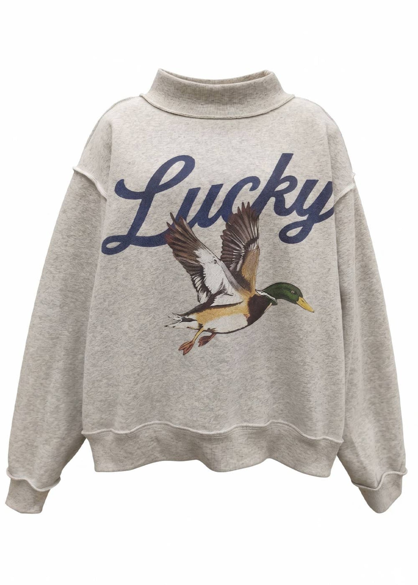 Lucky & Mallard Mock-Neck Sweatshirt