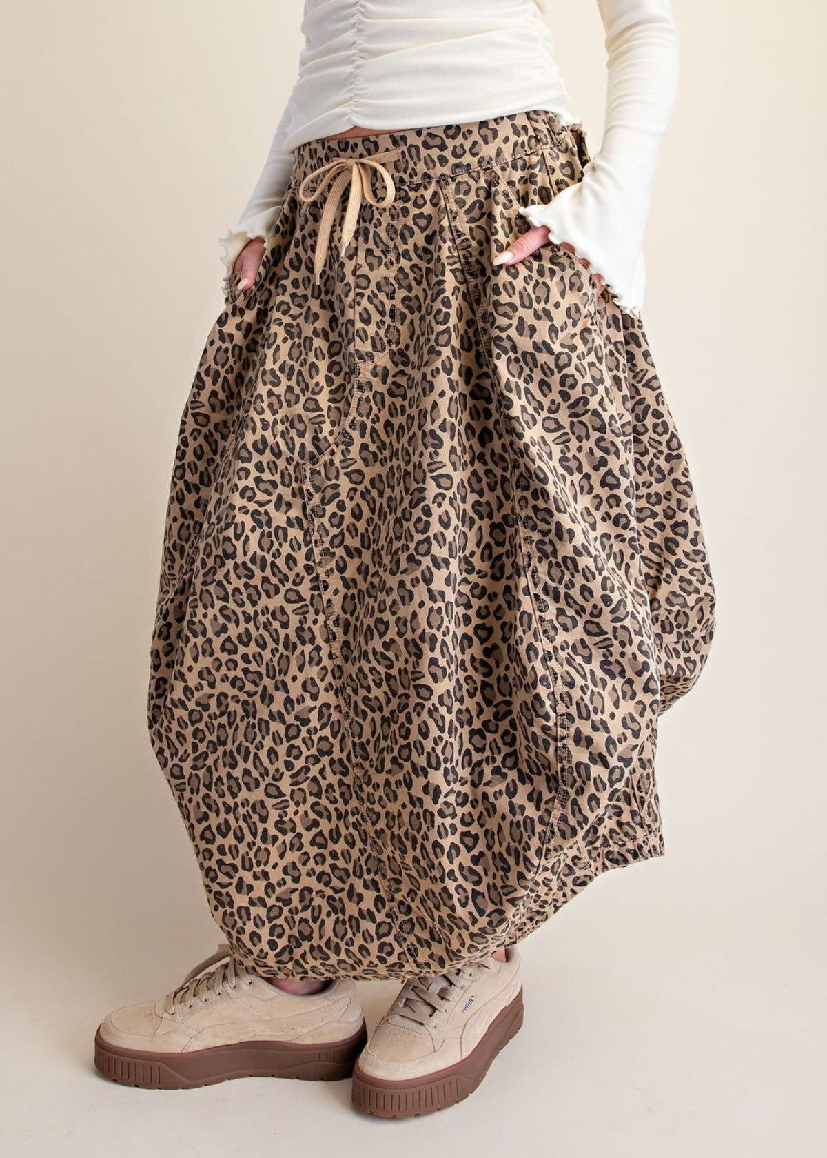 ALLISON SKIRT LEOPARD PRINT