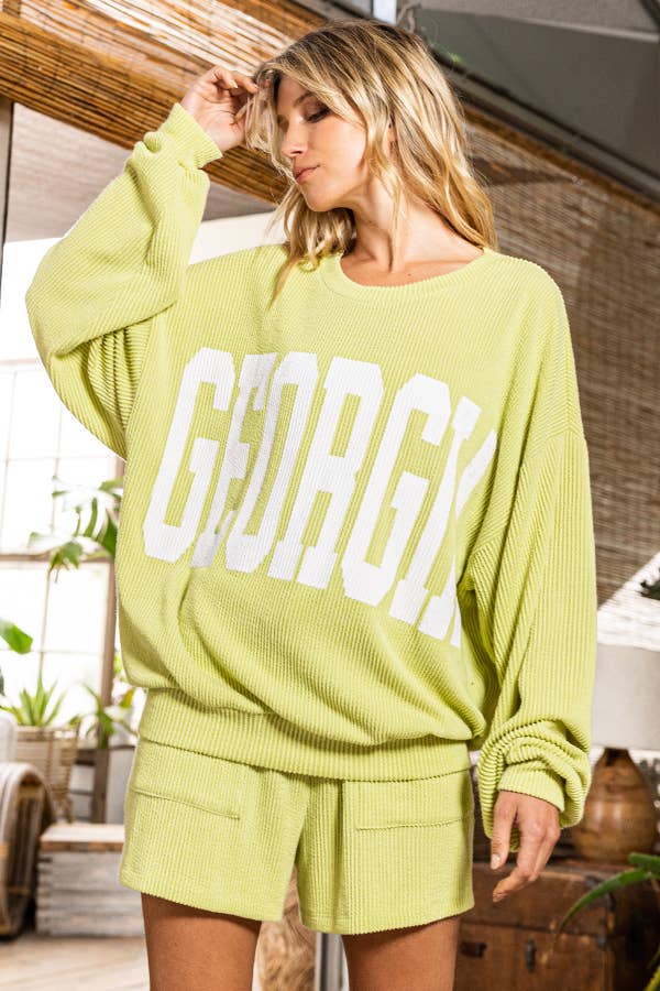 Georgia Comfy Oversize Graphic Sweatshirt, Gameday