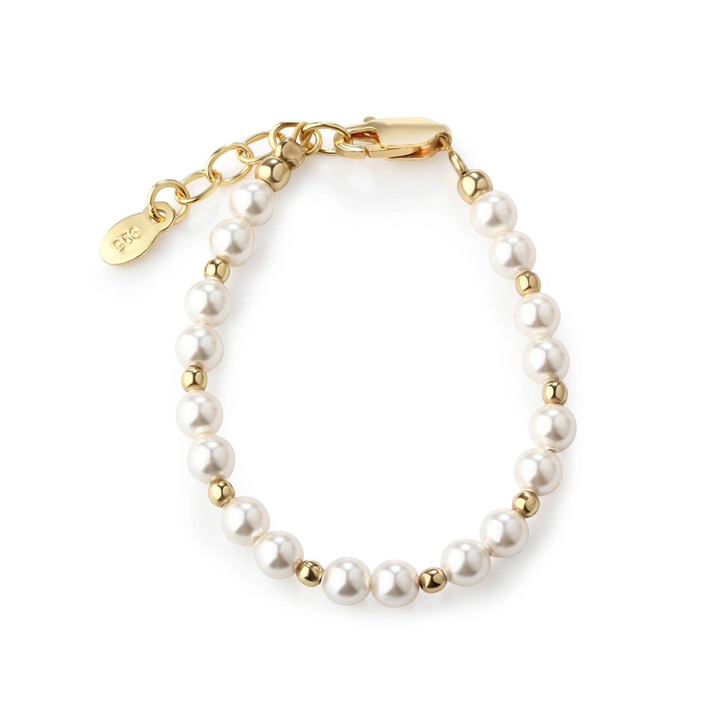 Girls 14K Gold-Plated Pearl Baby Bracelet Children's Jewelry Brynn