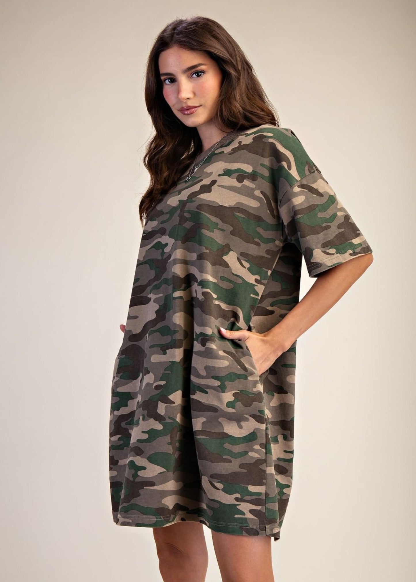 GIANA DRESS - CAMO