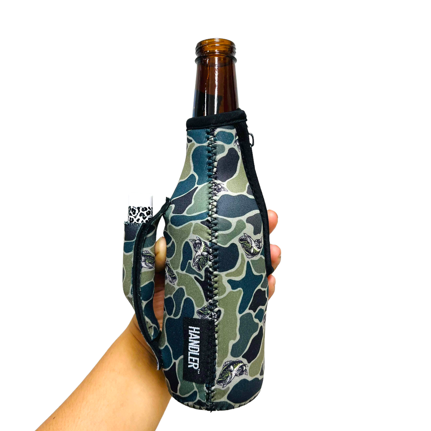 Fish Camo 12oz Bottleneck Handler™