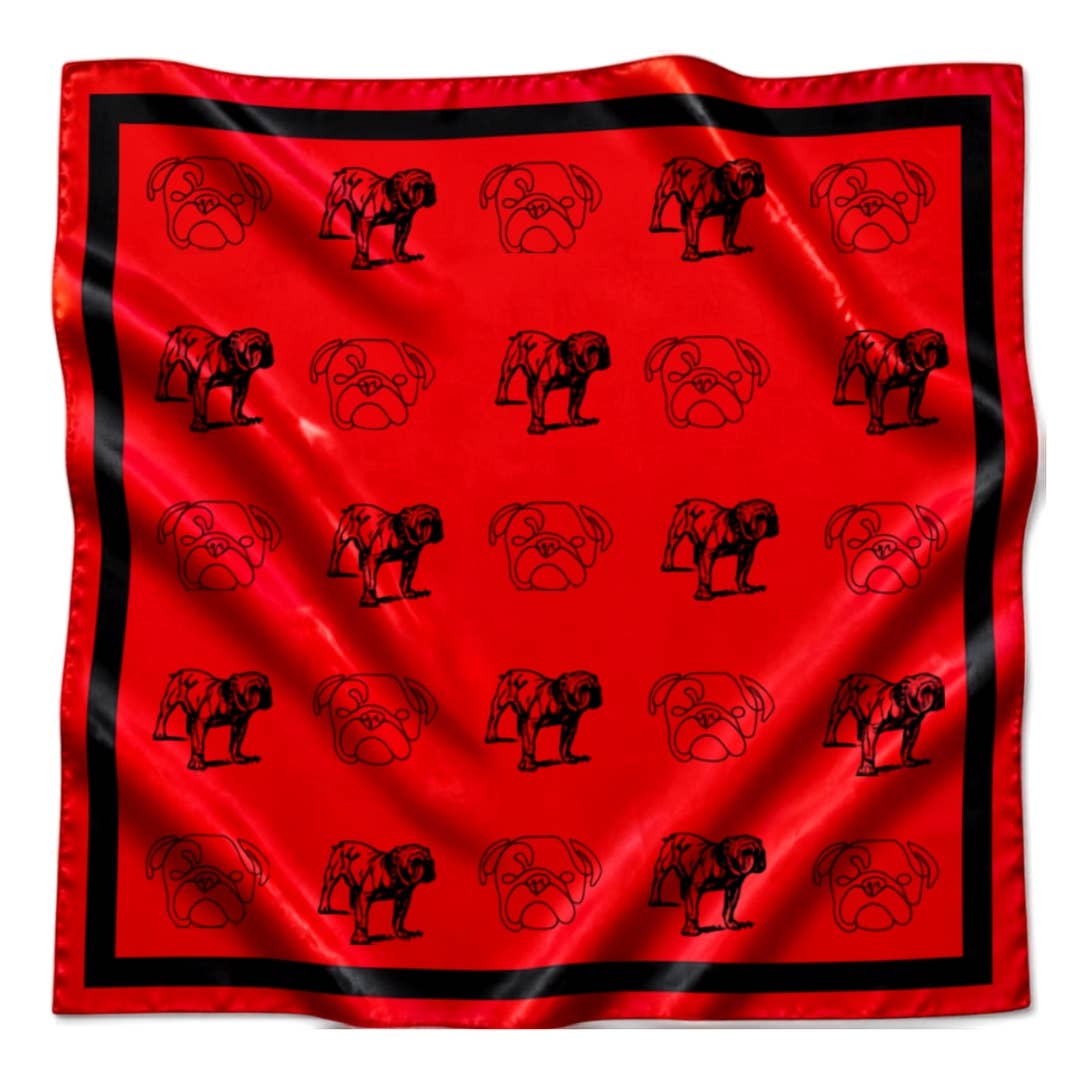 22" Red & Black Gameday Bandana Scarf