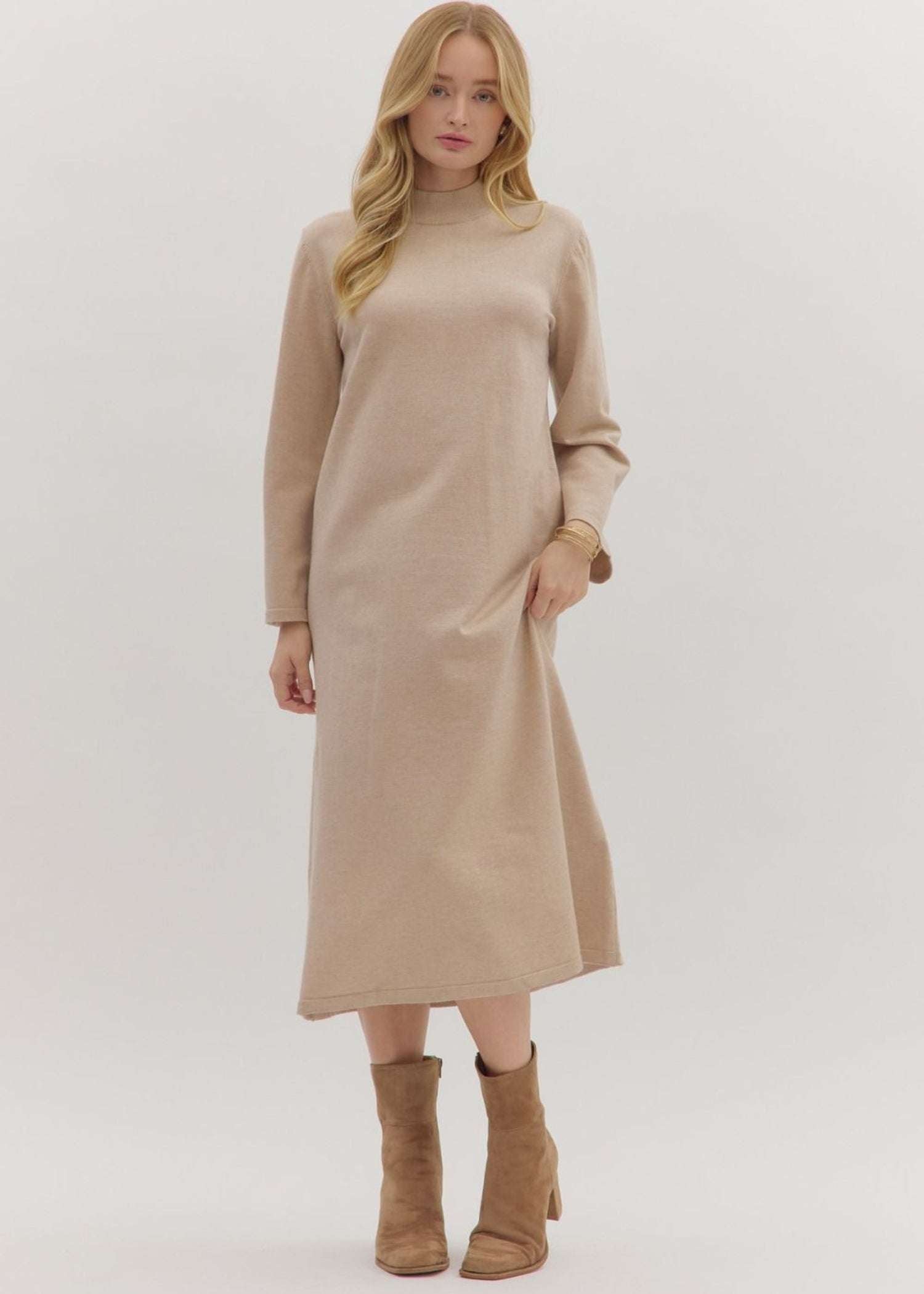 SANDIE DRESS - SAND