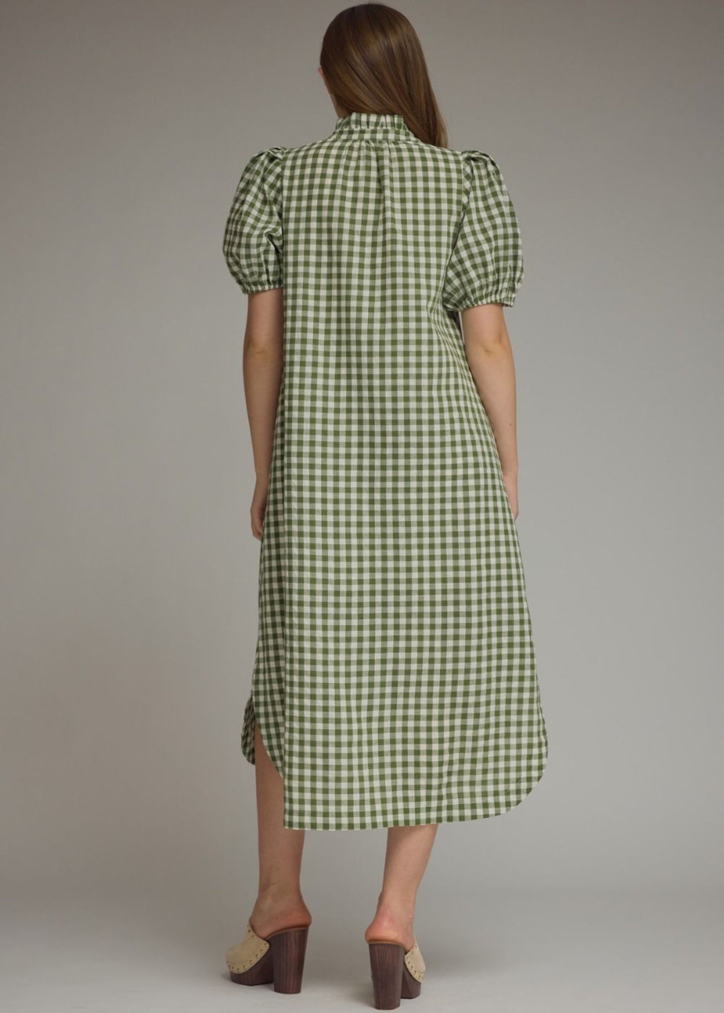 JULIE DRESS - OLIVE