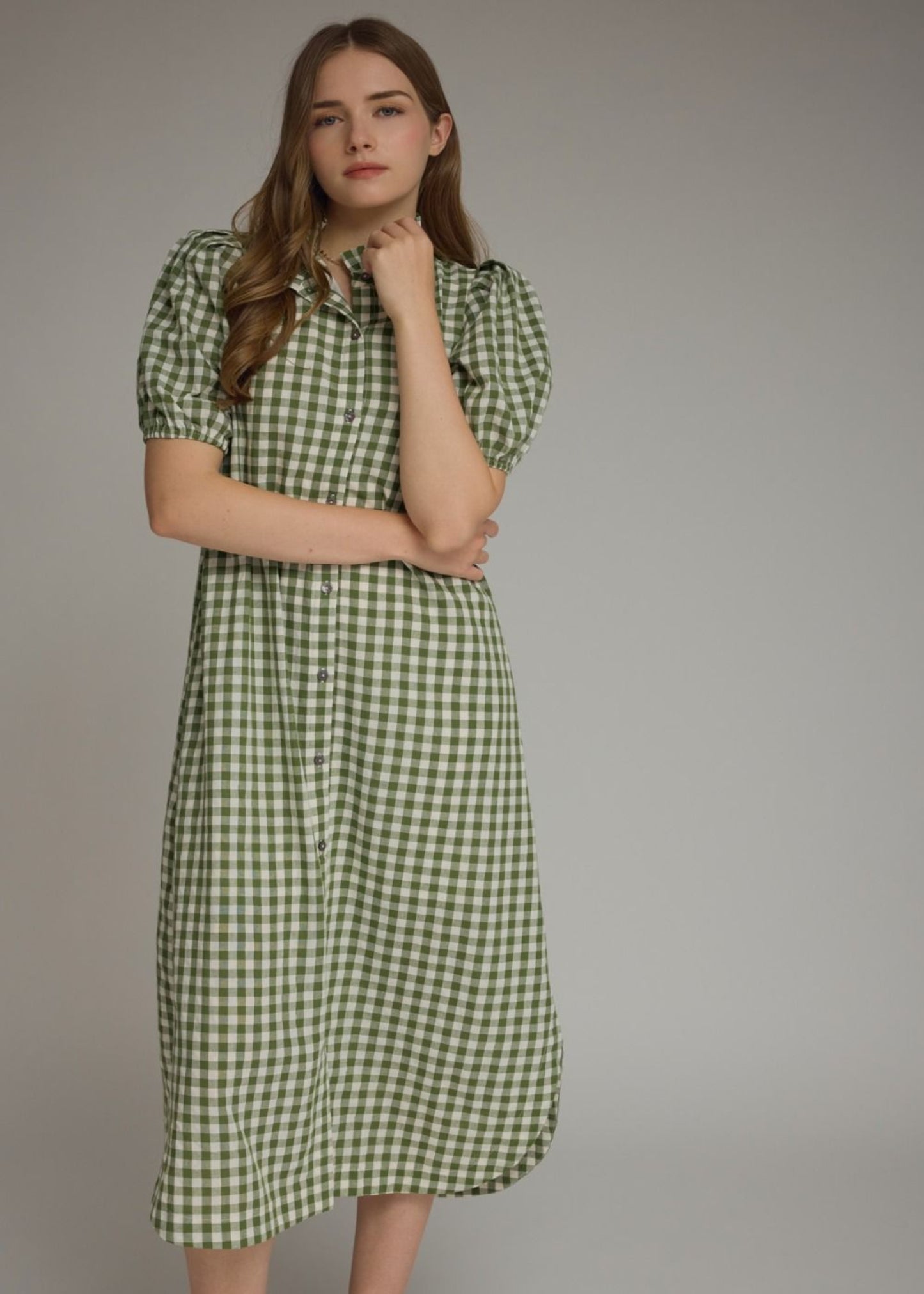 JULIE DRESS - OLIVE