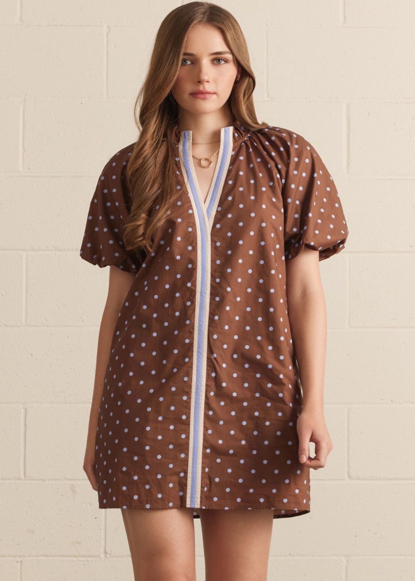 MADI GRACE DRESS - BROWN