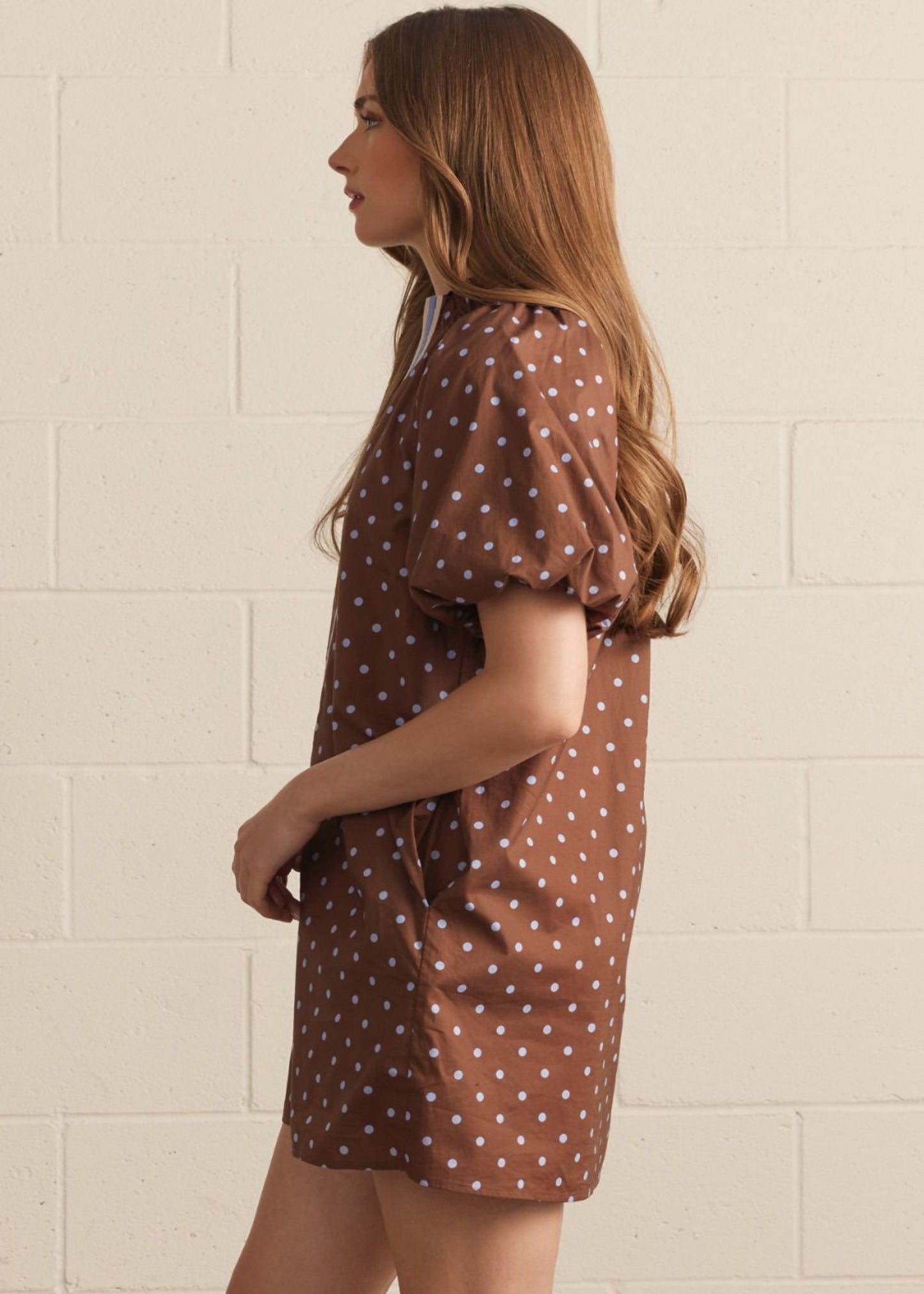 MADI GRACE DRESS - BROWN