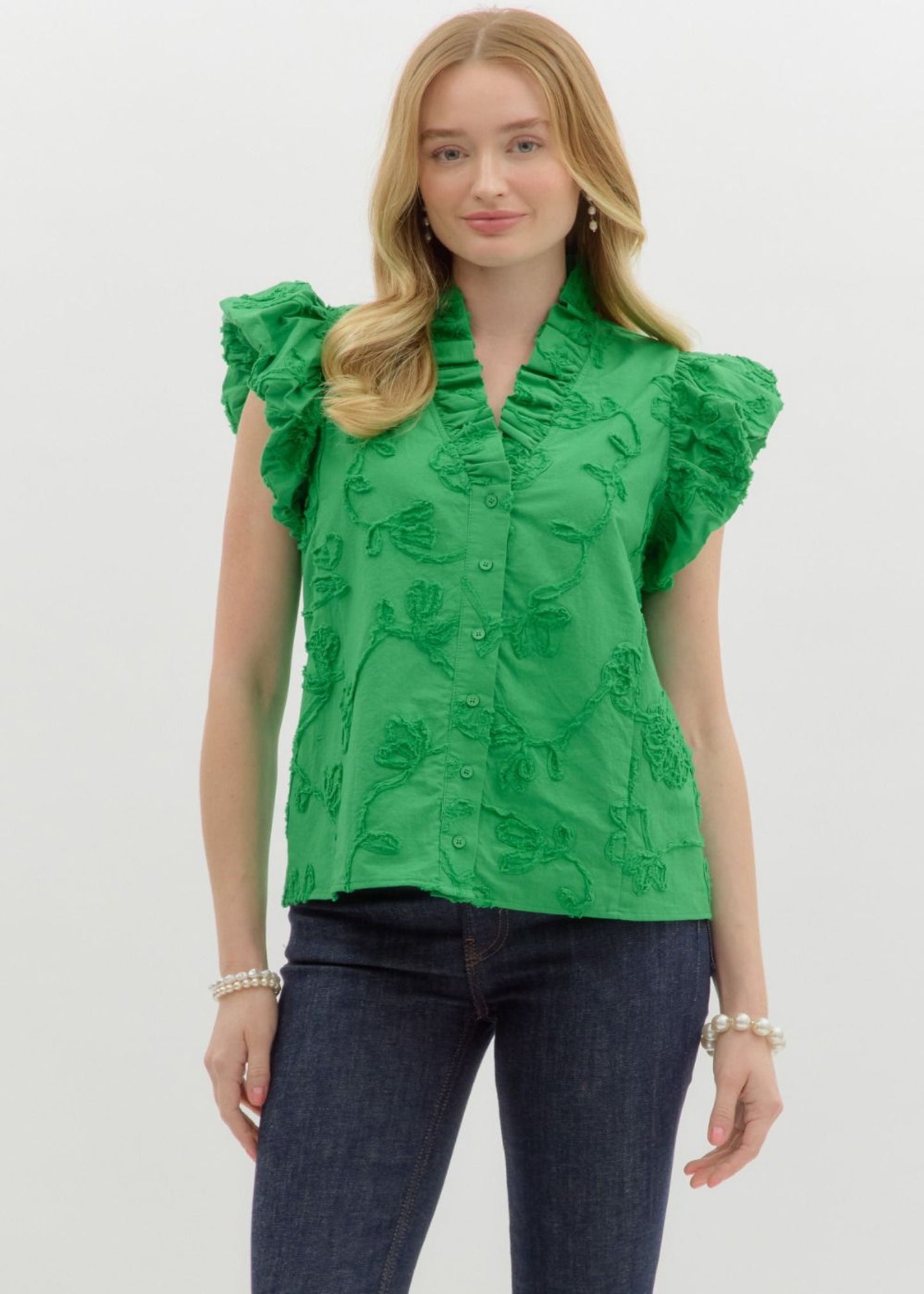 YASMIN TOP-GREEN