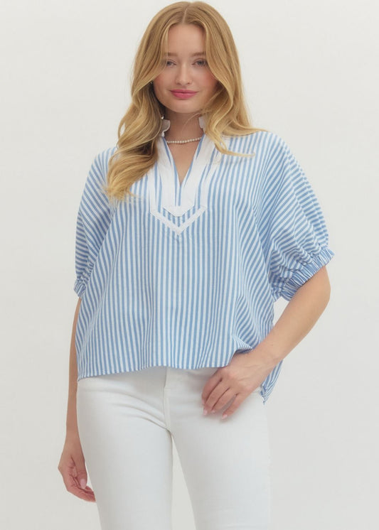 TILLY TOP - LIGHT BLUE