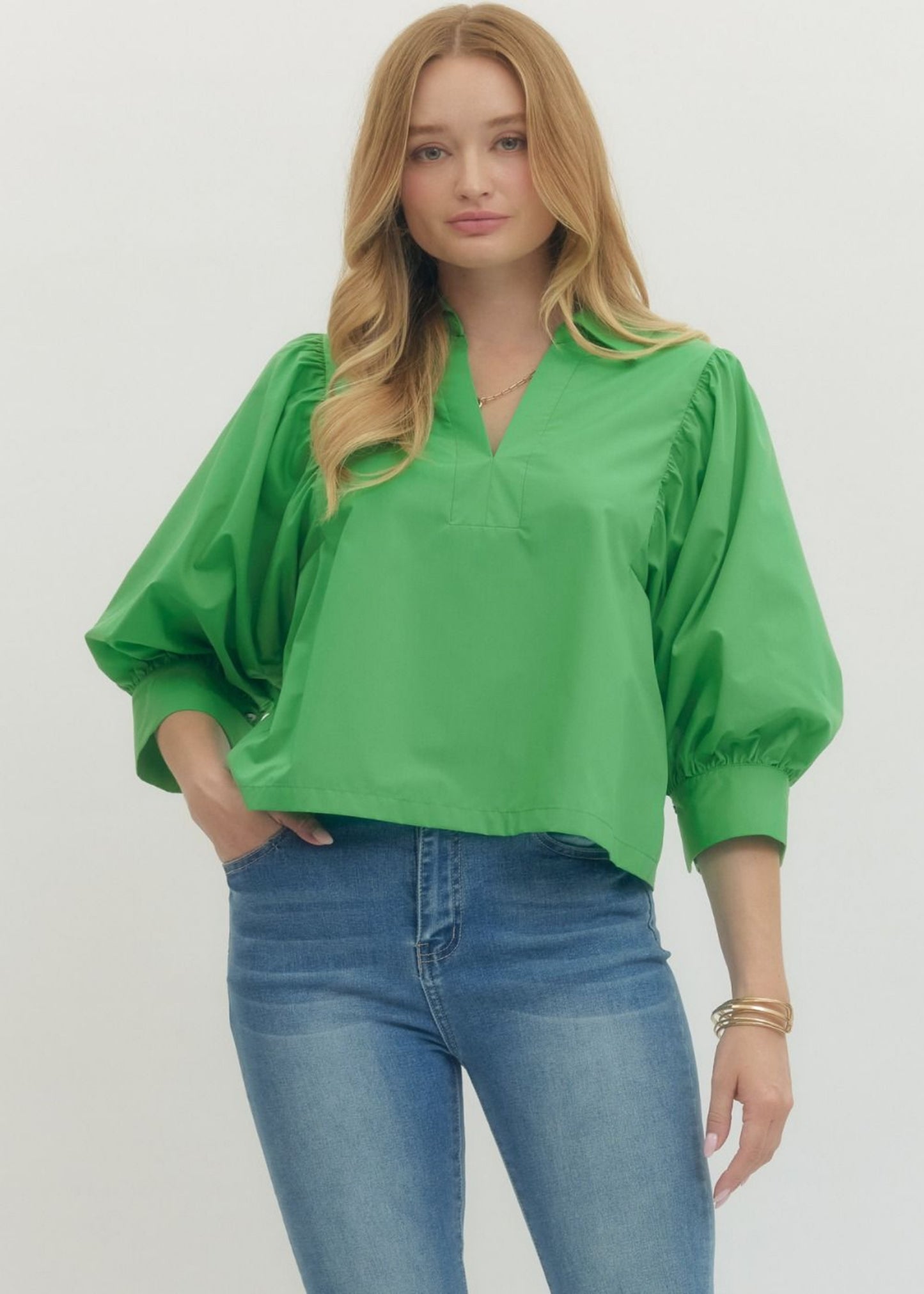 LILLY TOP - GREEN