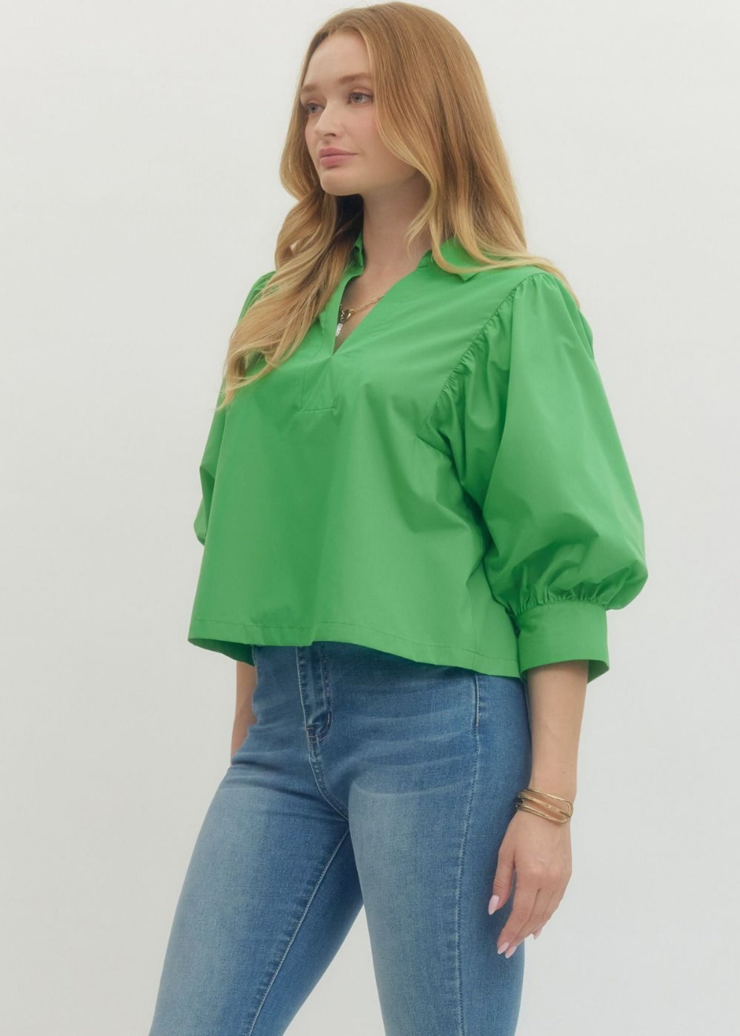 LILLY TOP - GREEN